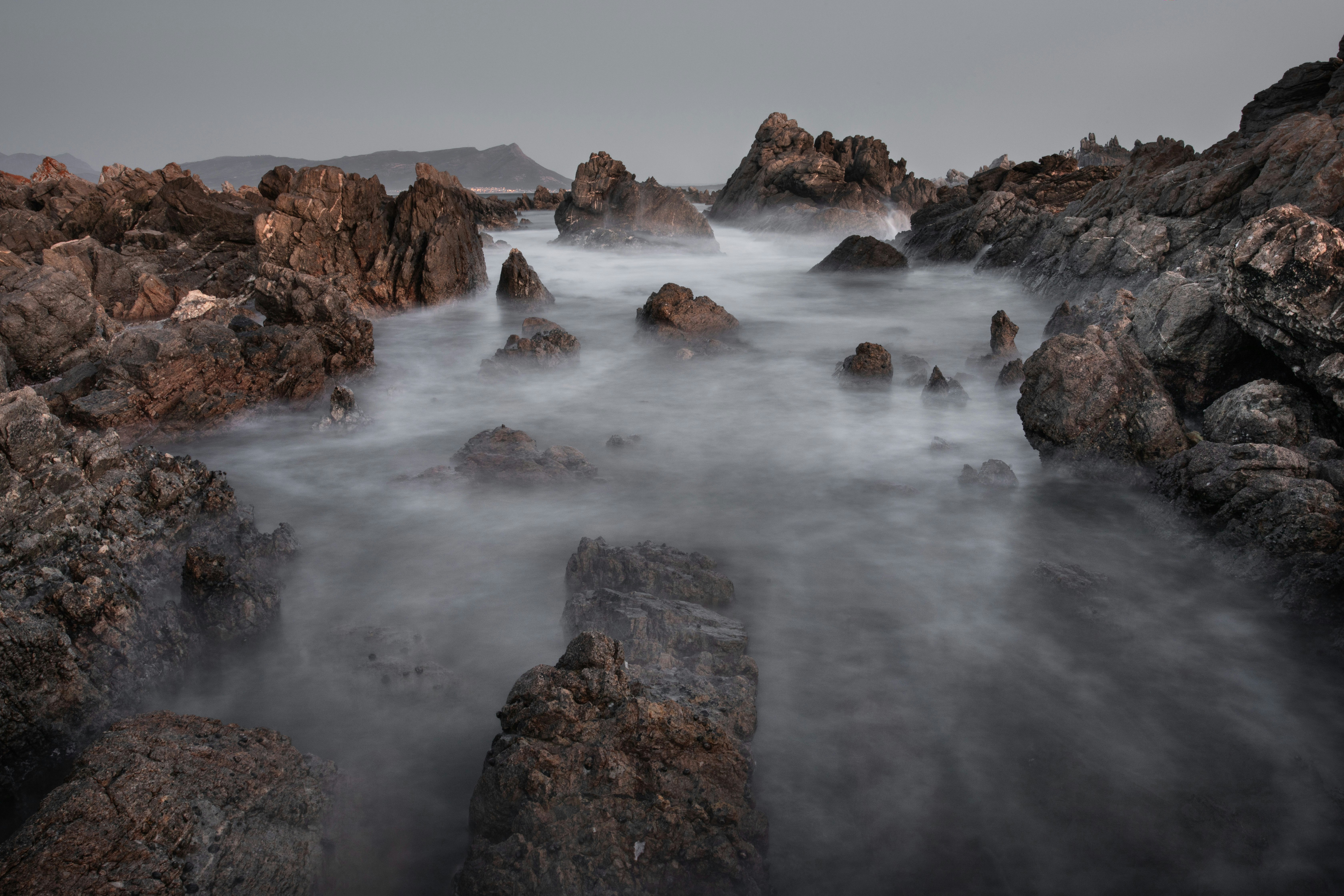 time lapse photography of rippling water